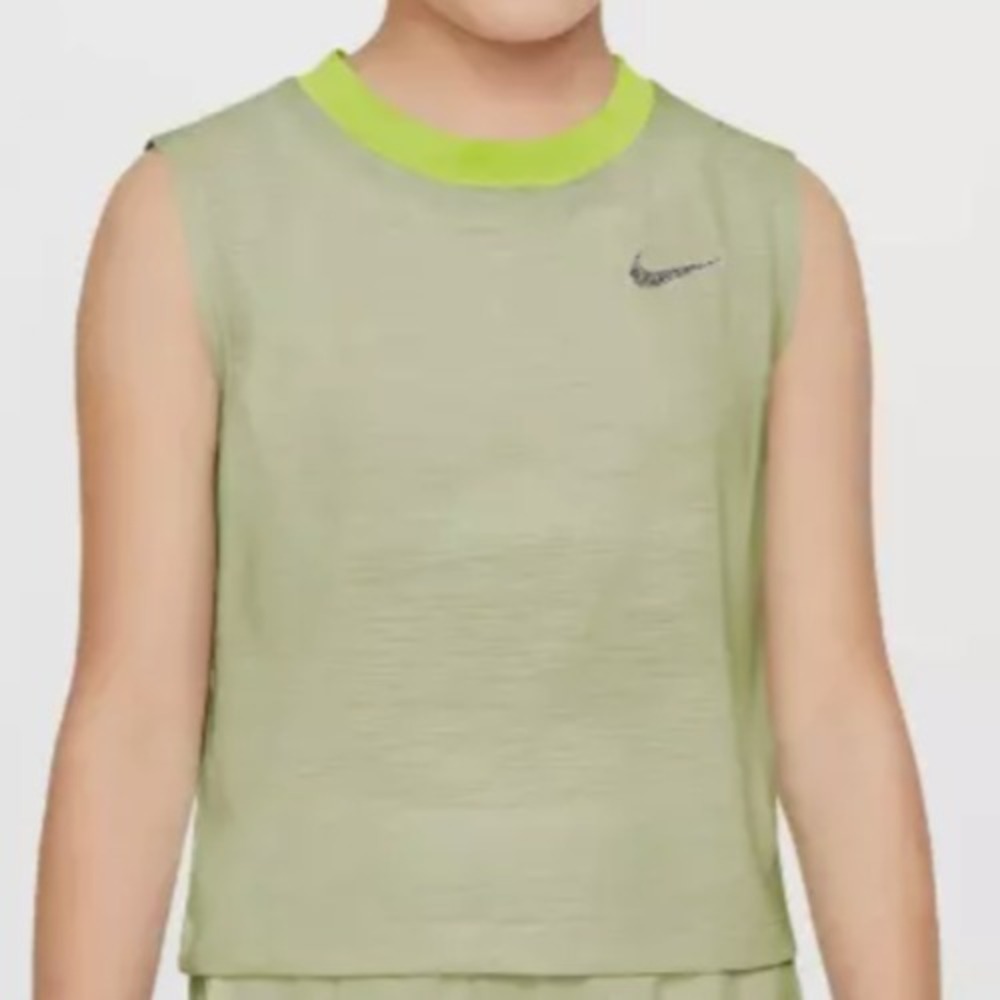Girls Size L - Nike Dri-Fit Yoga Tank Top Olive Aura (Green) $35 MSRP